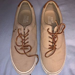 Men’s Size 10D Beige Polo Shoes